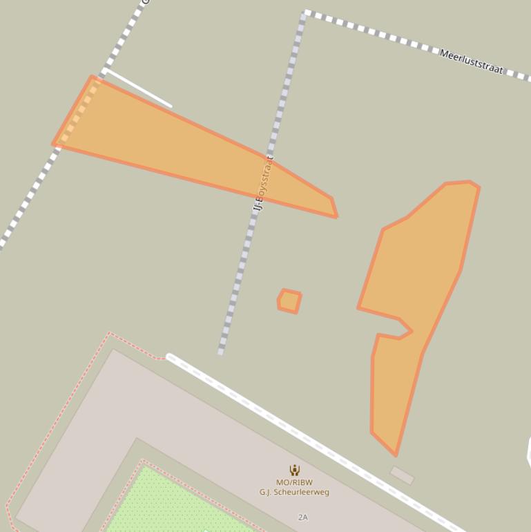 Kaart van postcodegebied 1022LR.