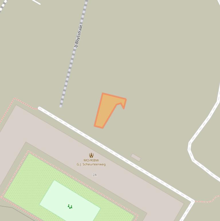 Kaart van postcodegebied 1022LS.