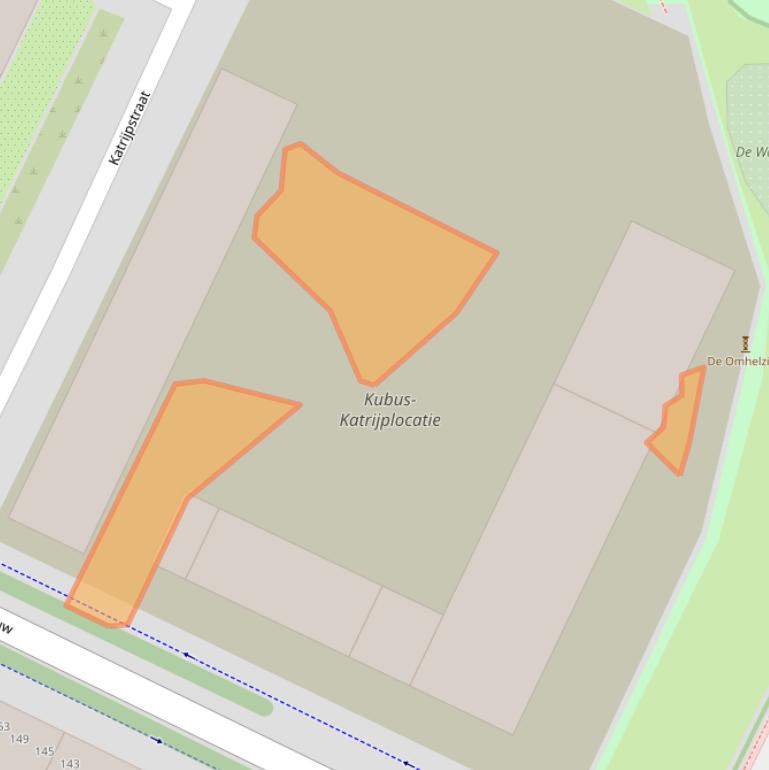 Kaart van postcodegebied 1024ST.