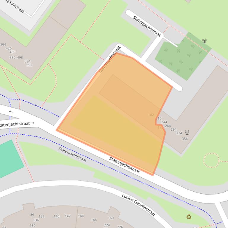 Kaart van postcodegebied 1034EK.