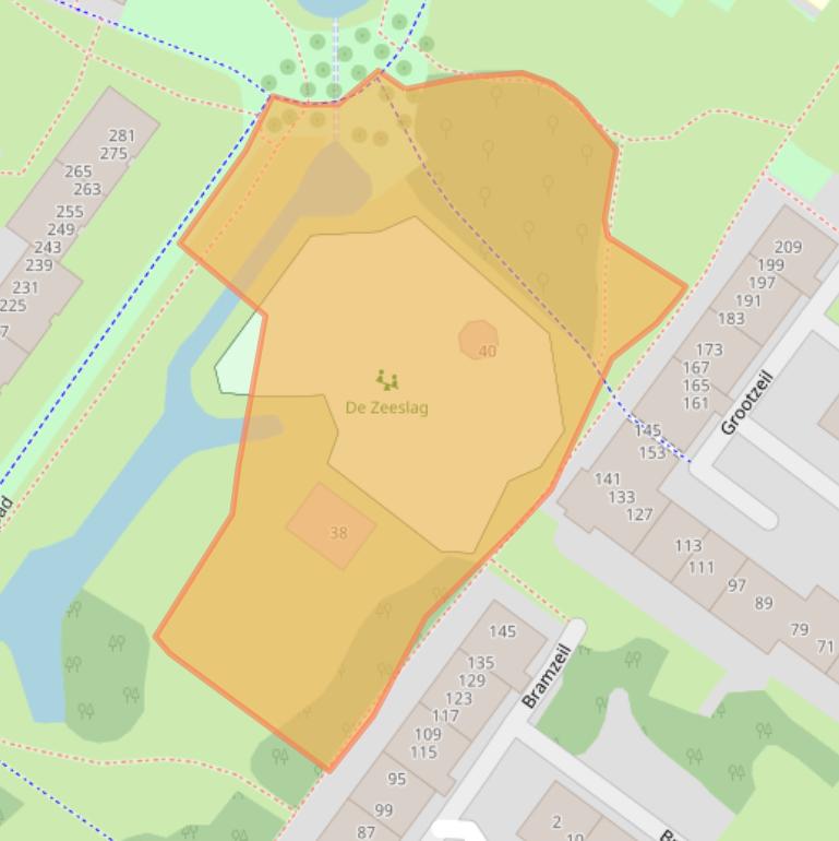 Kaart van postcodegebied 1034JE.