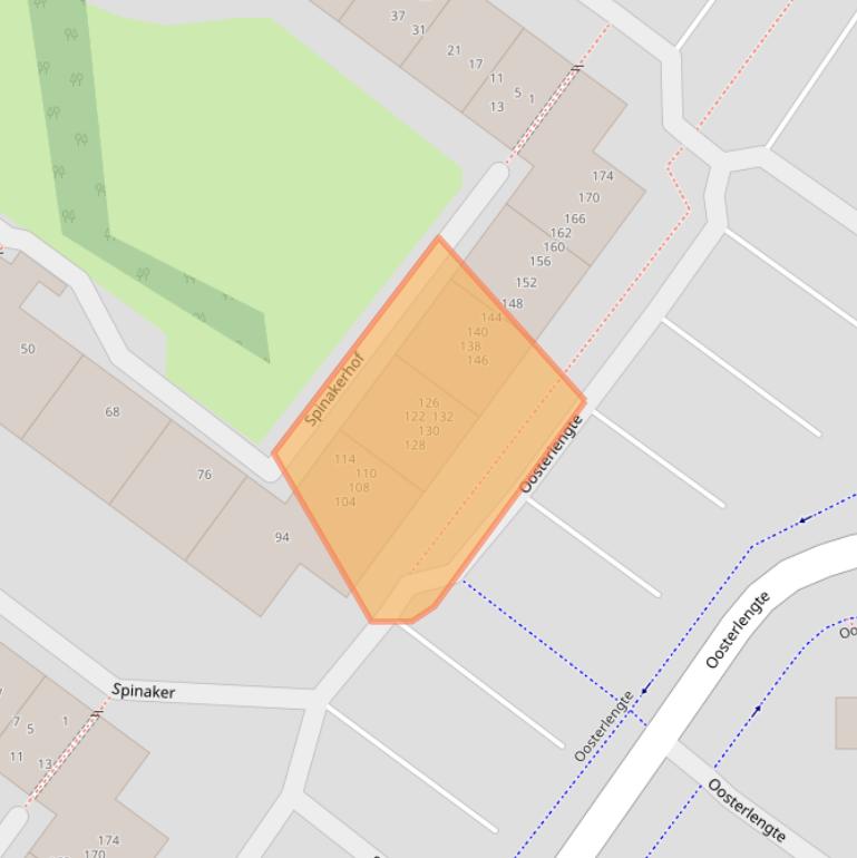 Kaart van postcodegebied 1034MR.