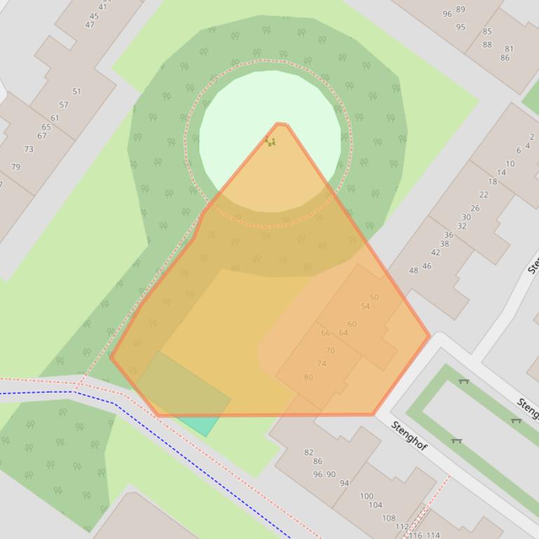 Kaart van postcodegebied 1034NN.