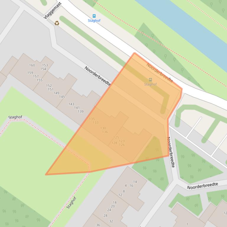 Kaart van postcodegebied 1034PN.