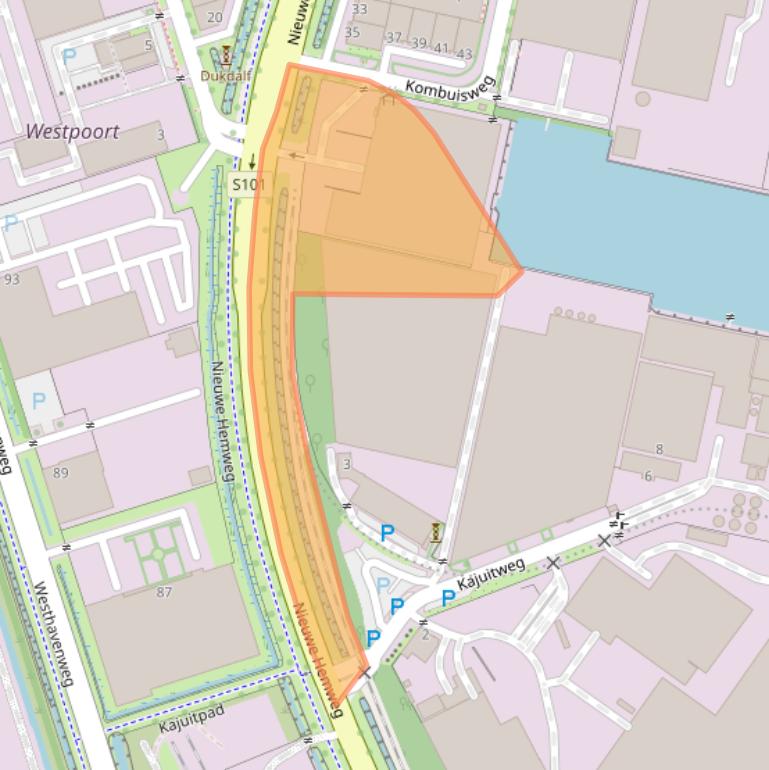 Kaart van postcodegebied 1041BA.