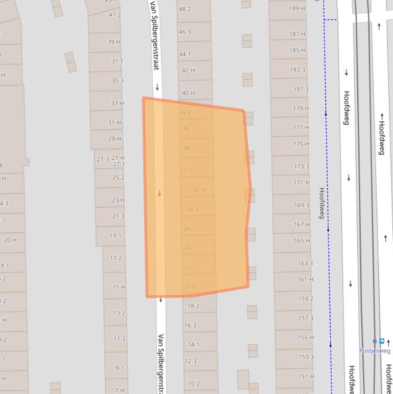 Kaart van postcodegebied 1057RH.