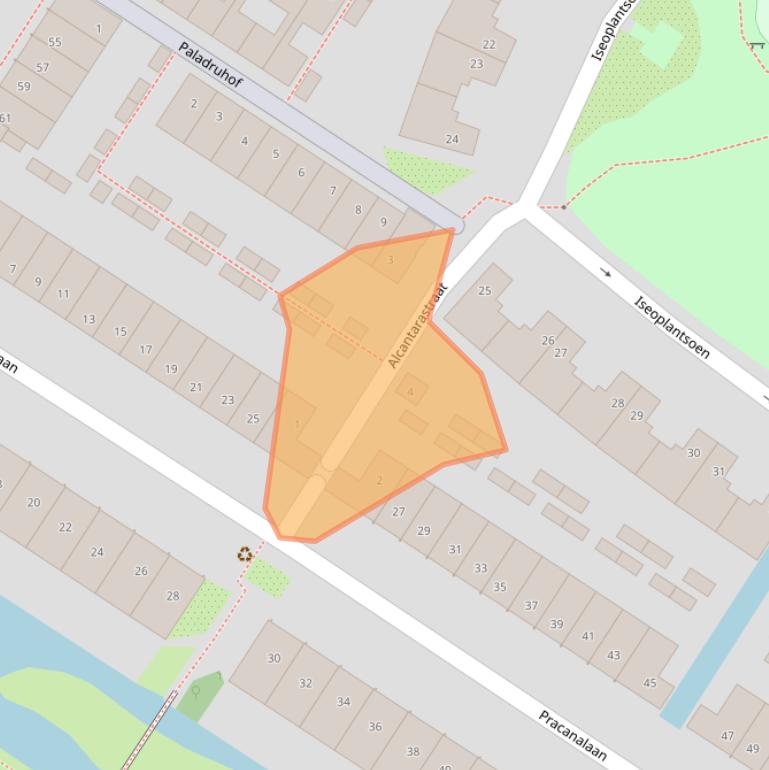 Kaart van postcodegebied 1060PZ.