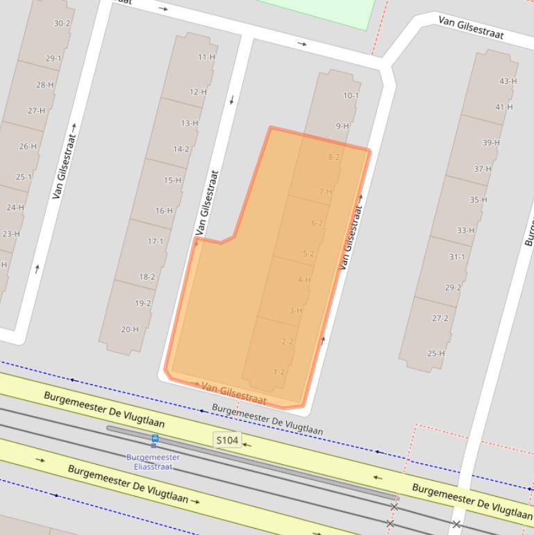 Kaart van postcodegebied 1063VR.