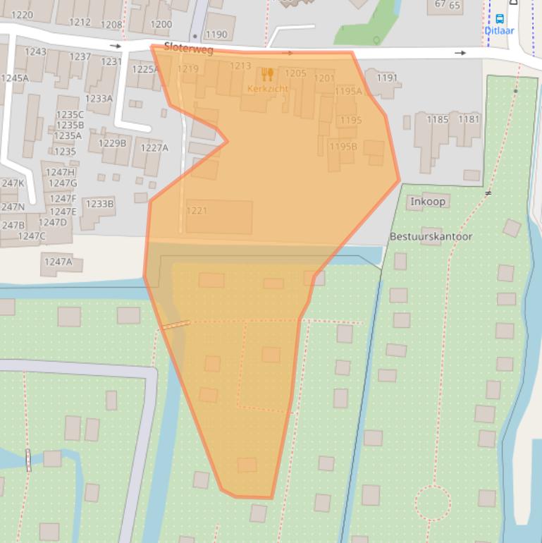 Kaart van postcodegebied 1066CG.