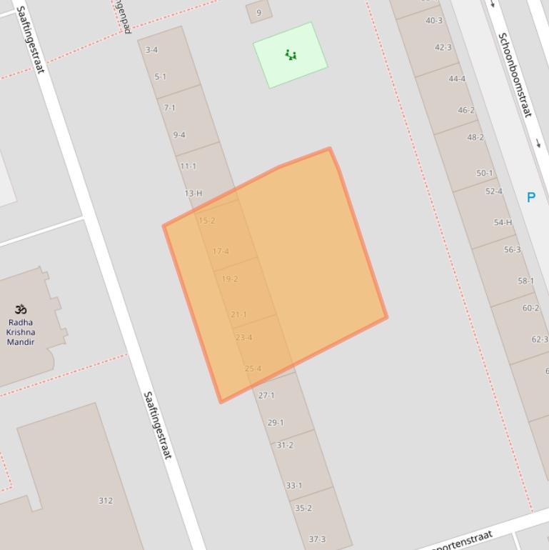 Kaart van postcodegebied 1069BS.