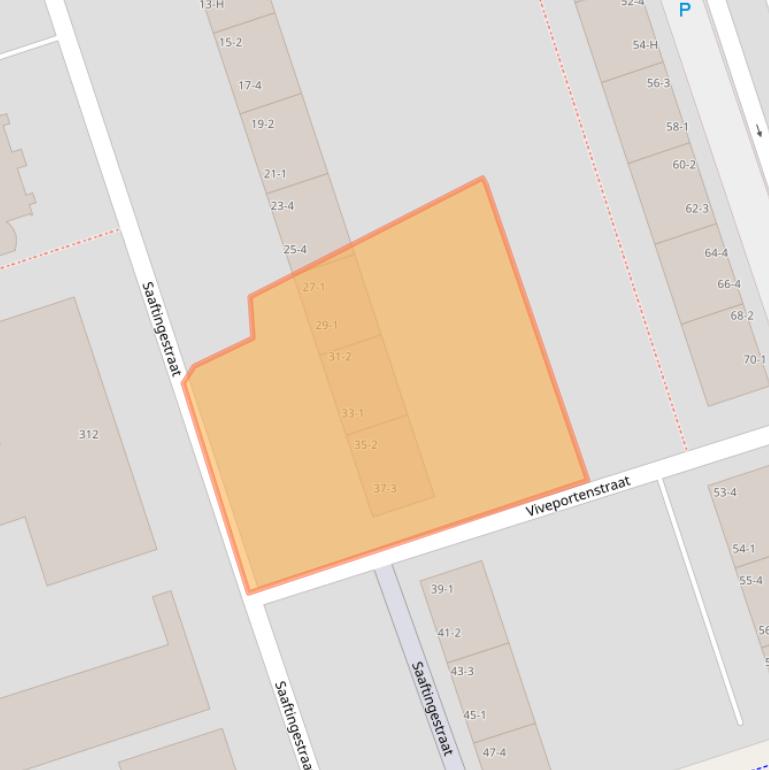 Kaart van postcodegebied 1069BT.