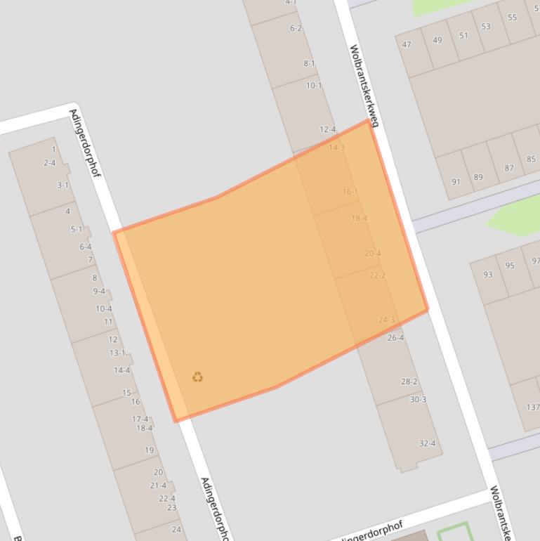 Kaart van postcodegebied 1069CZ.