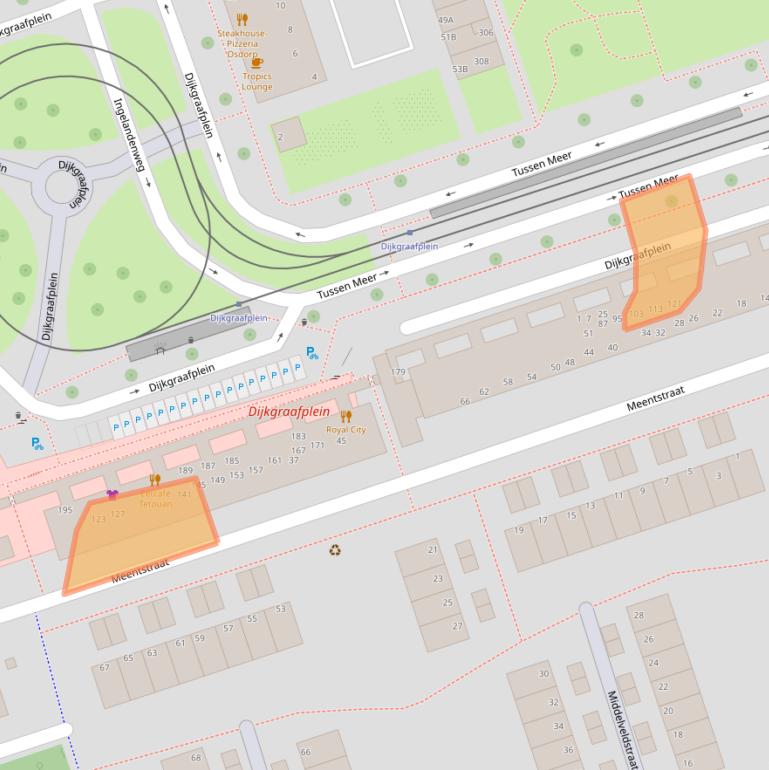 Kaart van postcodegebied 1069EM.