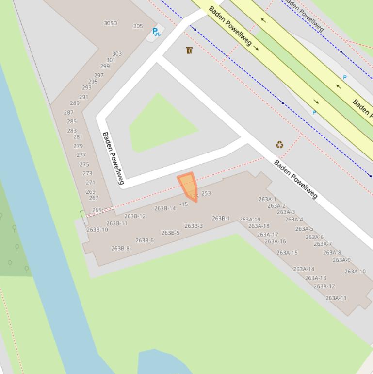 Kaart van postcodegebied 1069LD.