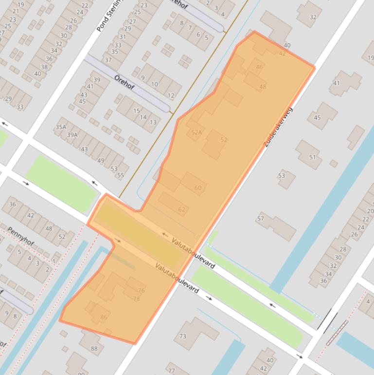 Kaart van postcodegebied 1069MJ.