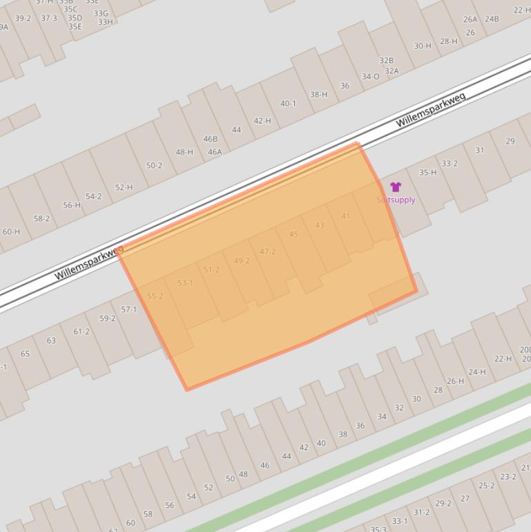 Kaart van postcodegebied 1071GR.