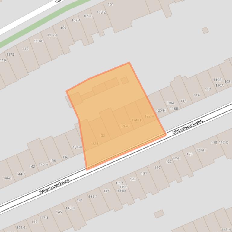 Kaart van postcodegebied 1071HP.