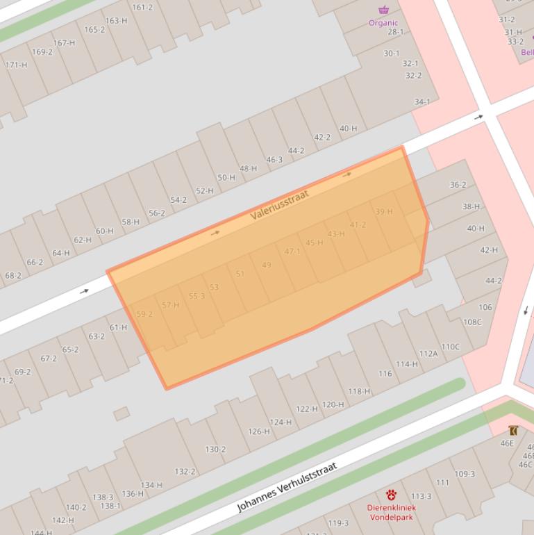 Kaart van postcodegebied 1071MD.