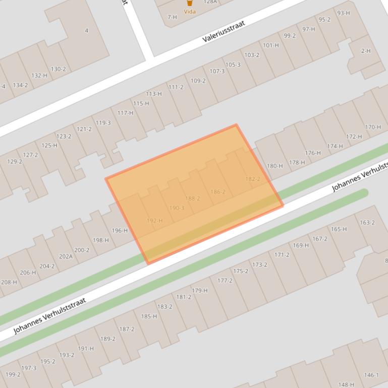 Kaart van postcodegebied 1075HD.