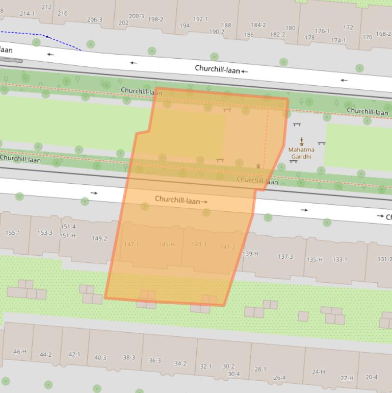 Kaart van postcodegebied 1078DS.