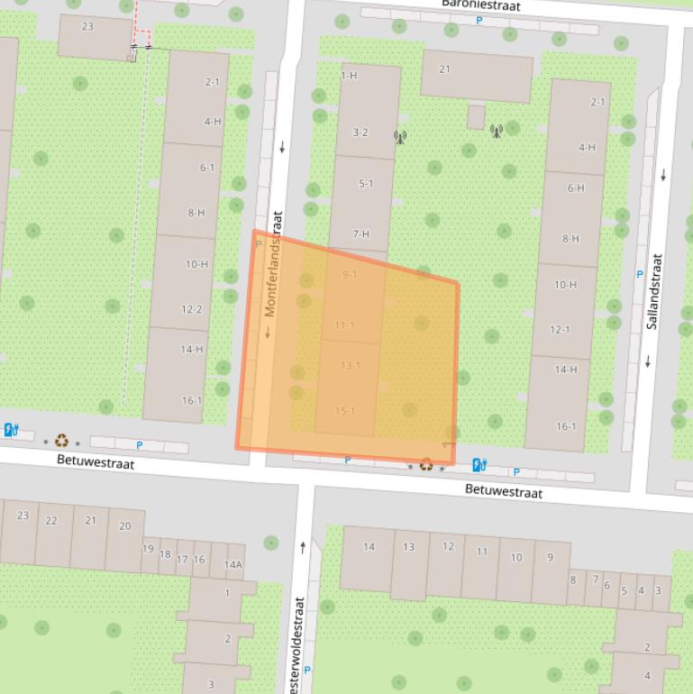 Kaart van postcodegebied 1079PH.