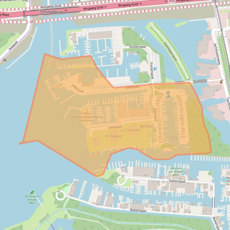 Kaart van postcodegebied 1081KC.