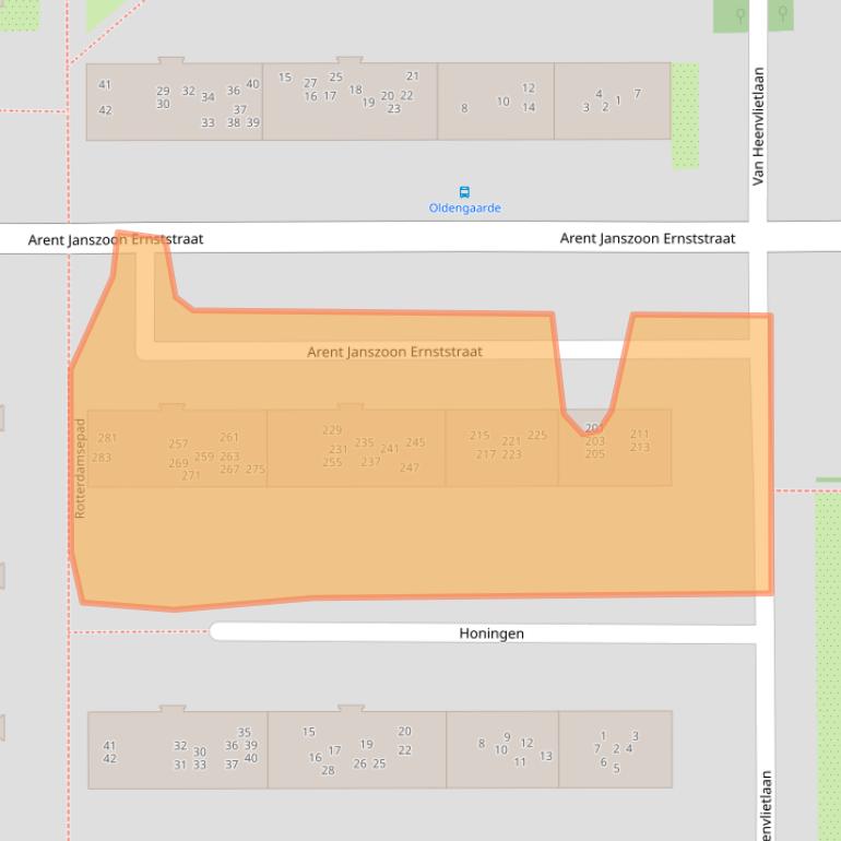 Kaart van postcodegebied 1083JN.