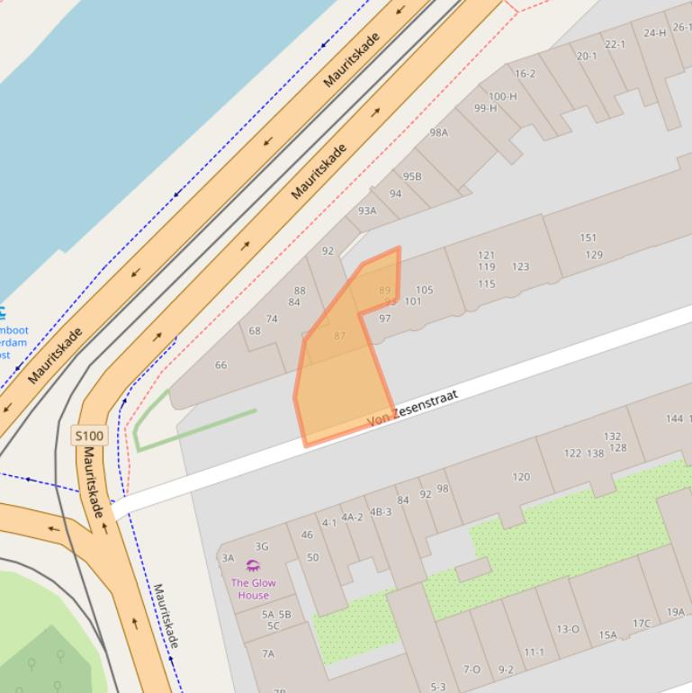 Kaart van postcodegebied 1093AS.