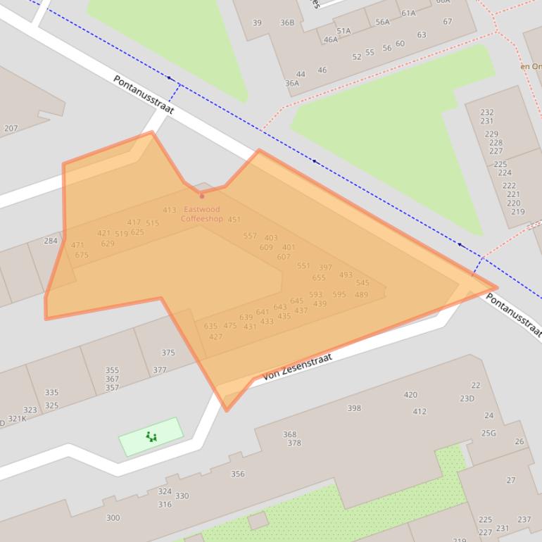 Kaart van postcodegebied 1093DM.