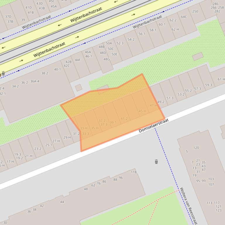 Kaart van postcodegebied 1093JN.