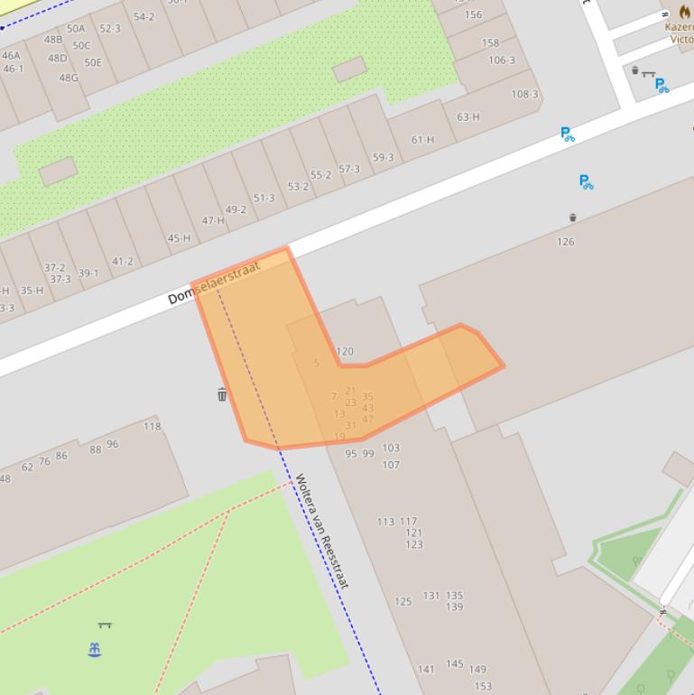 Kaart van postcodegebied 1093MJ.