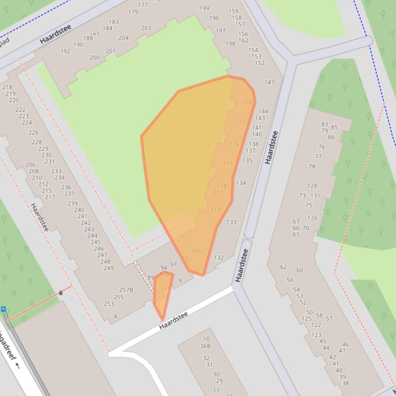 Kaart van postcodegebied 1102NG.