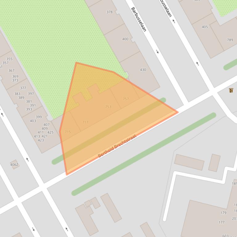 Kaart van postcodegebied 1102RT.