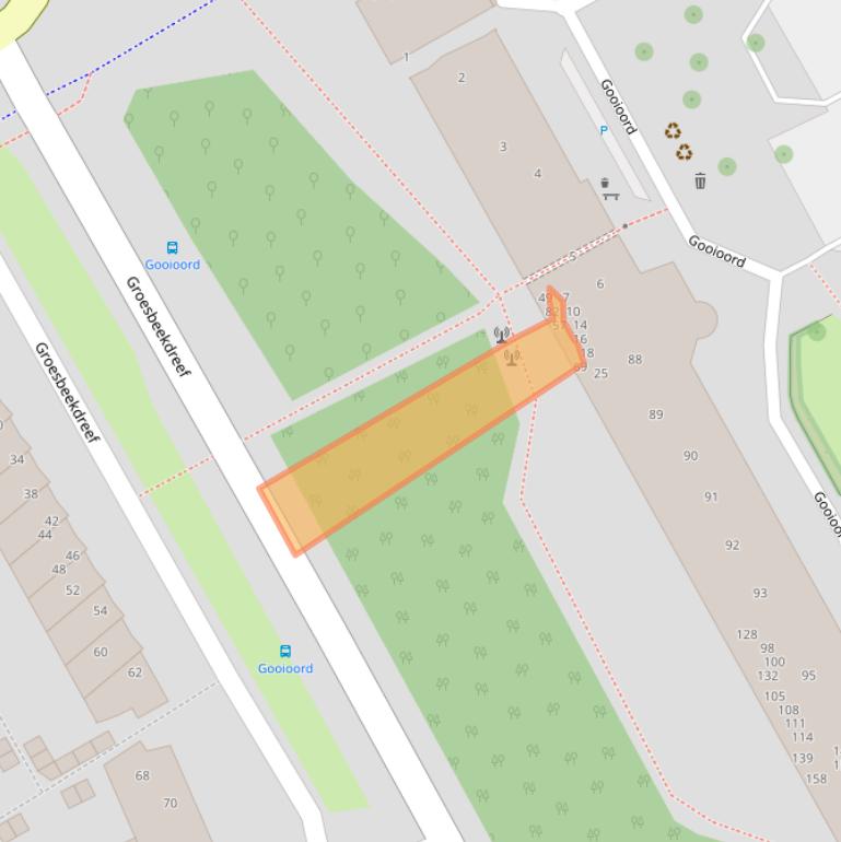 Kaart van postcodegebied 1103CD.