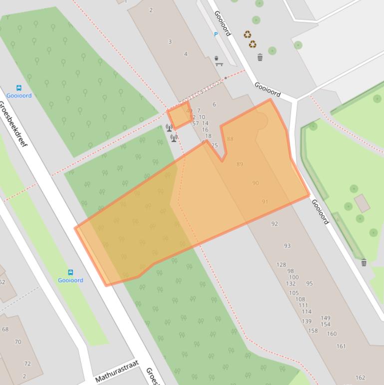 Kaart van postcodegebied 1103CE.