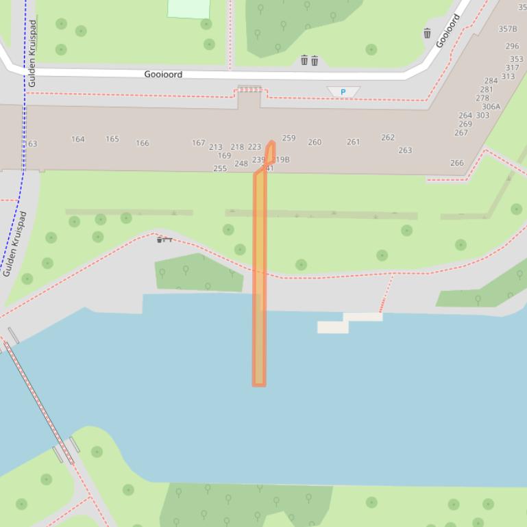 Kaart van postcodegebied 1103CM.