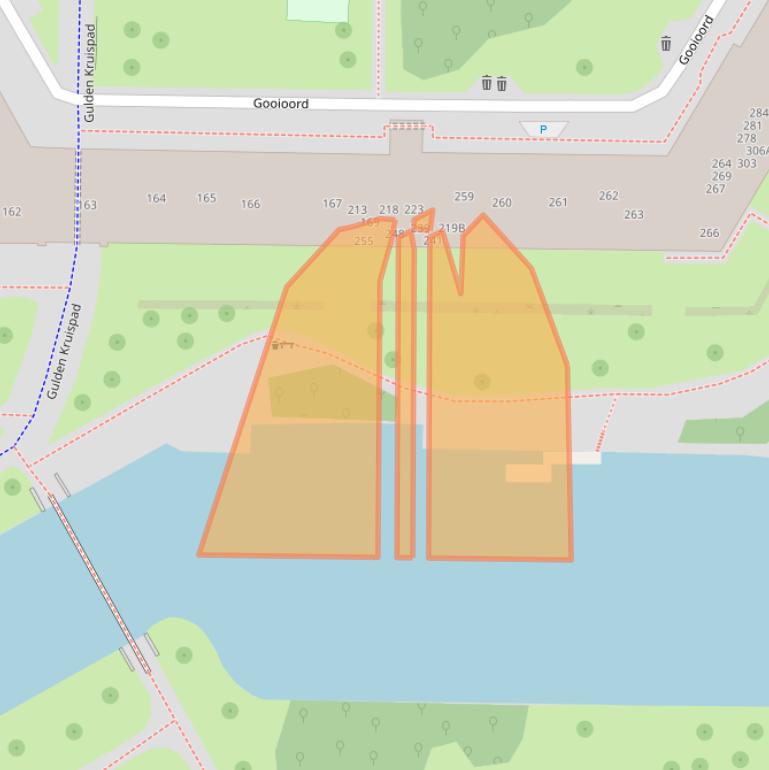 Kaart van postcodegebied 1103CP.