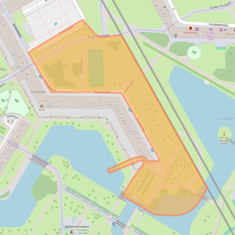 Kaart van postcodegebied 1103EZ.