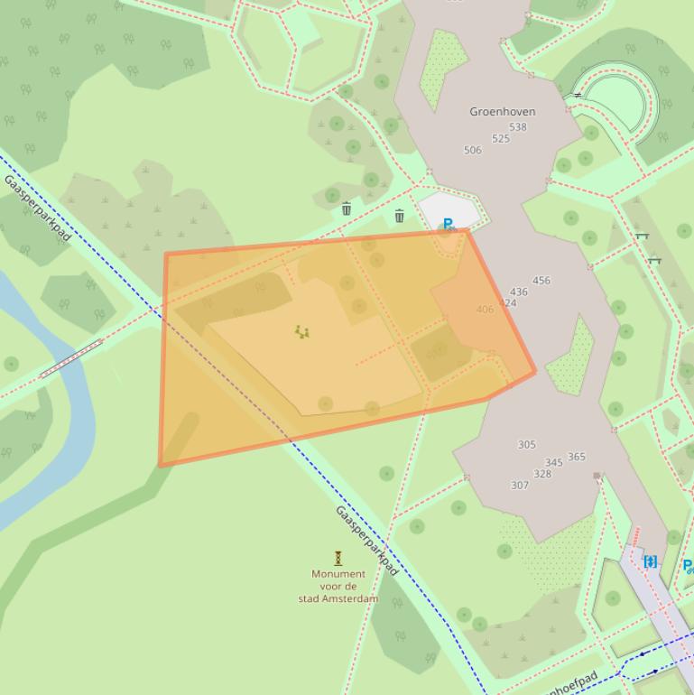 Kaart van postcodegebied 1103LL.