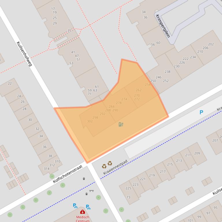 Kaart van postcodegebied 1104PE.