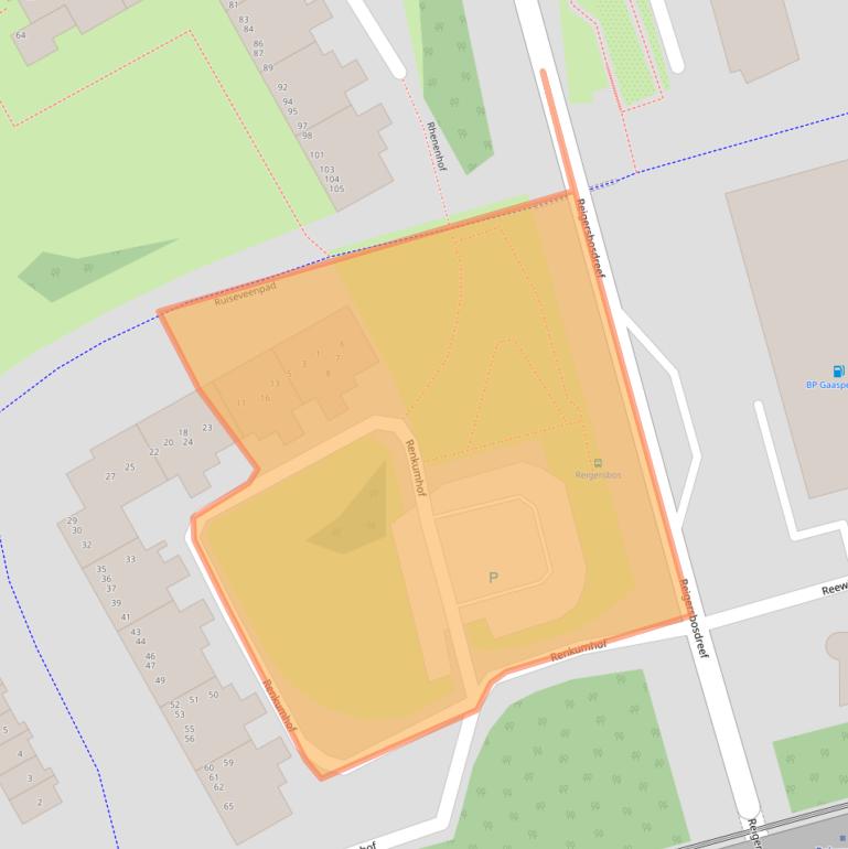 Kaart van postcodegebied 1106HX.