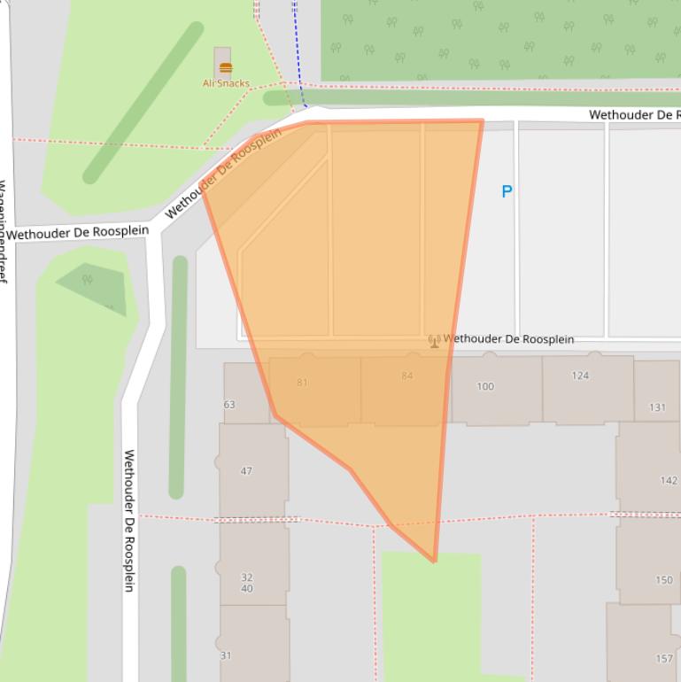 Kaart van postcodegebied 1107AE.