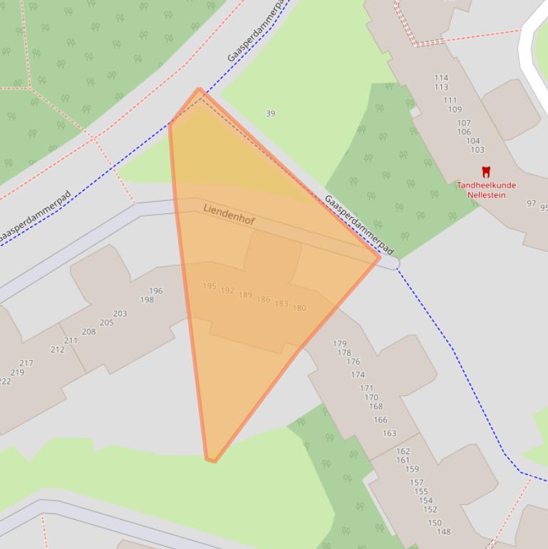 Kaart van postcodegebied 1108HL.