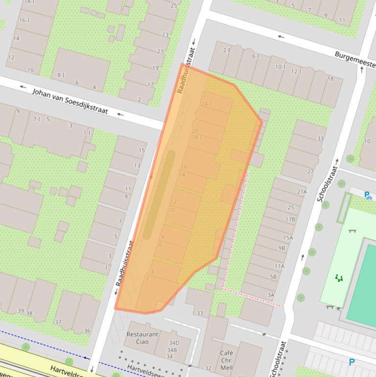 Kaart van postcodegebied 1111BL.