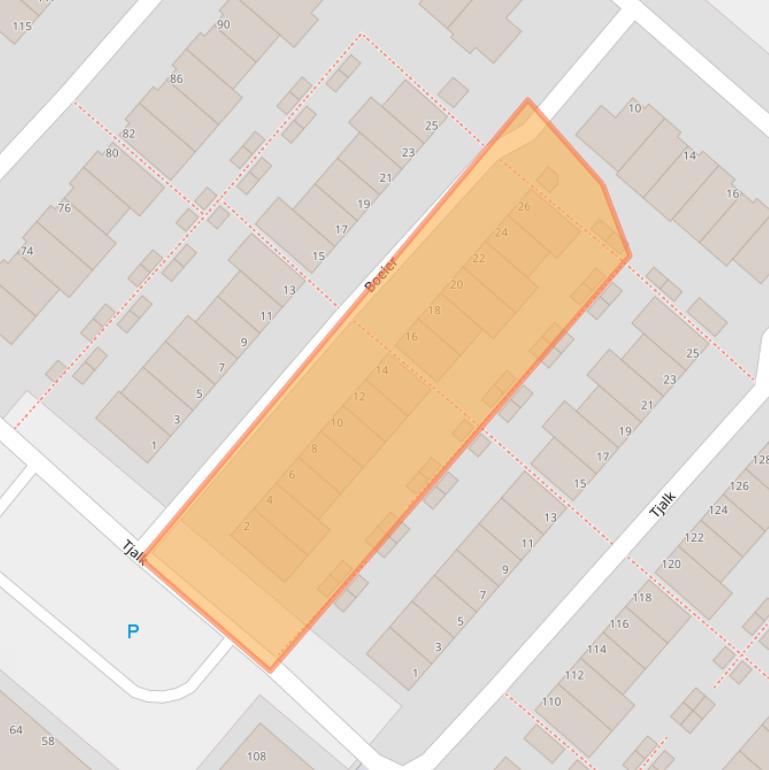 Kaart van postcodegebied 1113GJ.