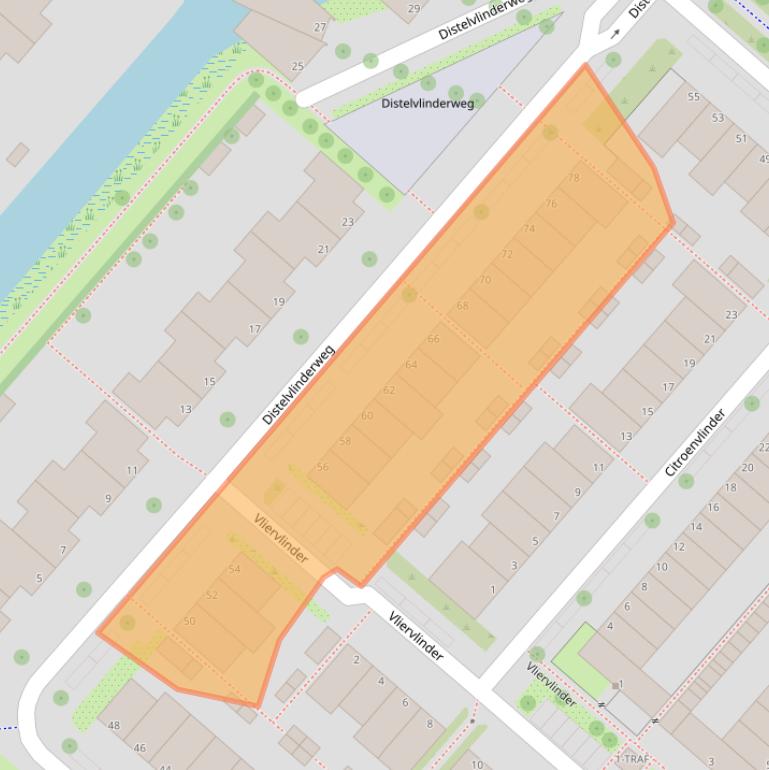 Kaart van postcodegebied 1113KC.