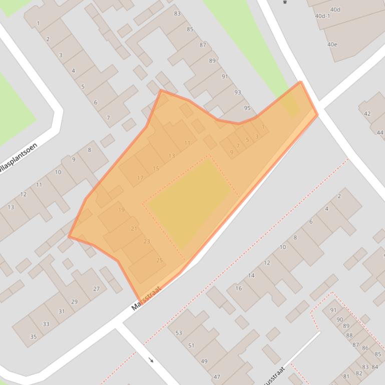 Kaart van postcodegebied 1131ND.