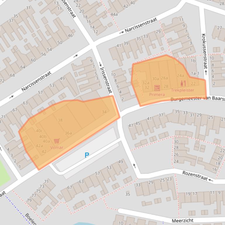 Kaart van postcodegebied 1131WV.