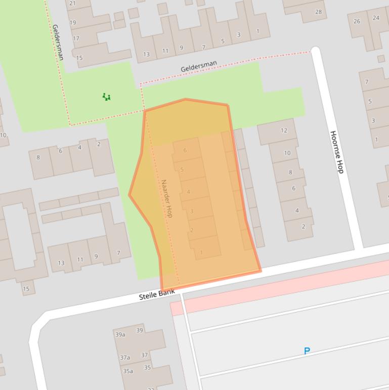 Kaart van postcodegebied 1132AT.