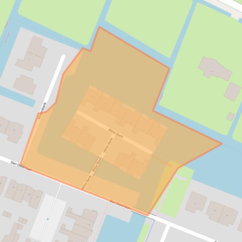 Kaart van postcodegebied 1132LS.